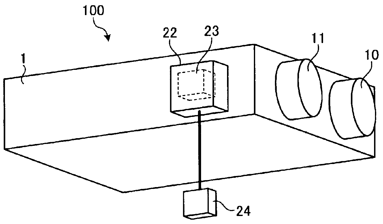 Heat-exchange-type ventilating device