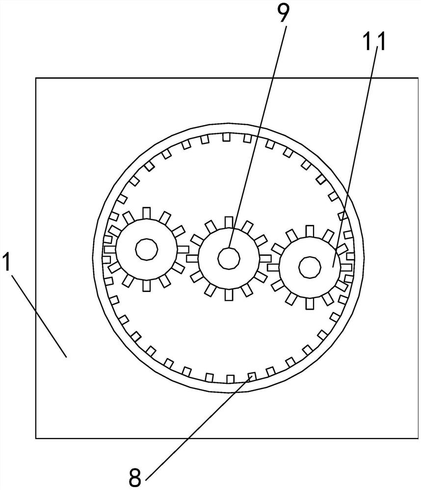 Corner treatment device used for track gasket machining