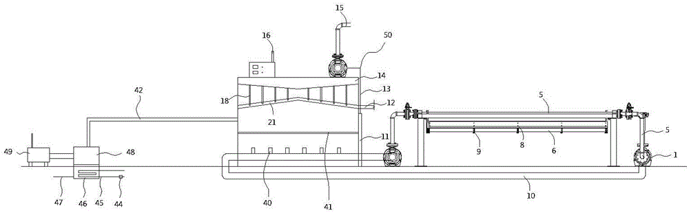 Solar seawater desalination device