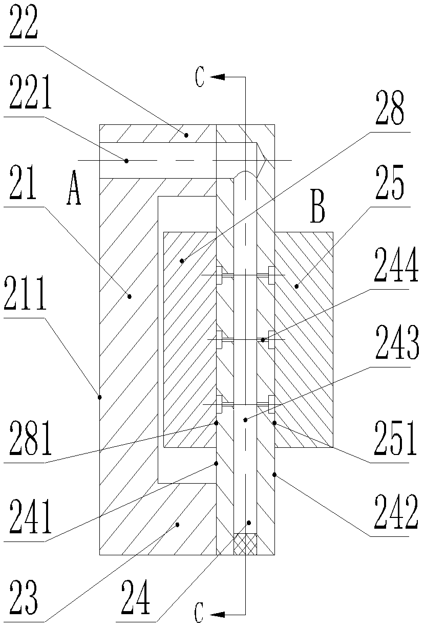 Tricomponent vibration calibrating device