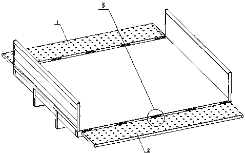 Expandable container of freight vehicle