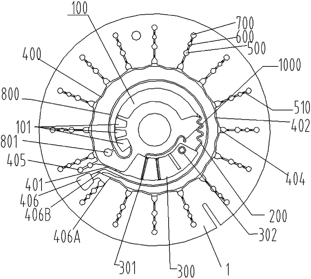 Equipartition detection device