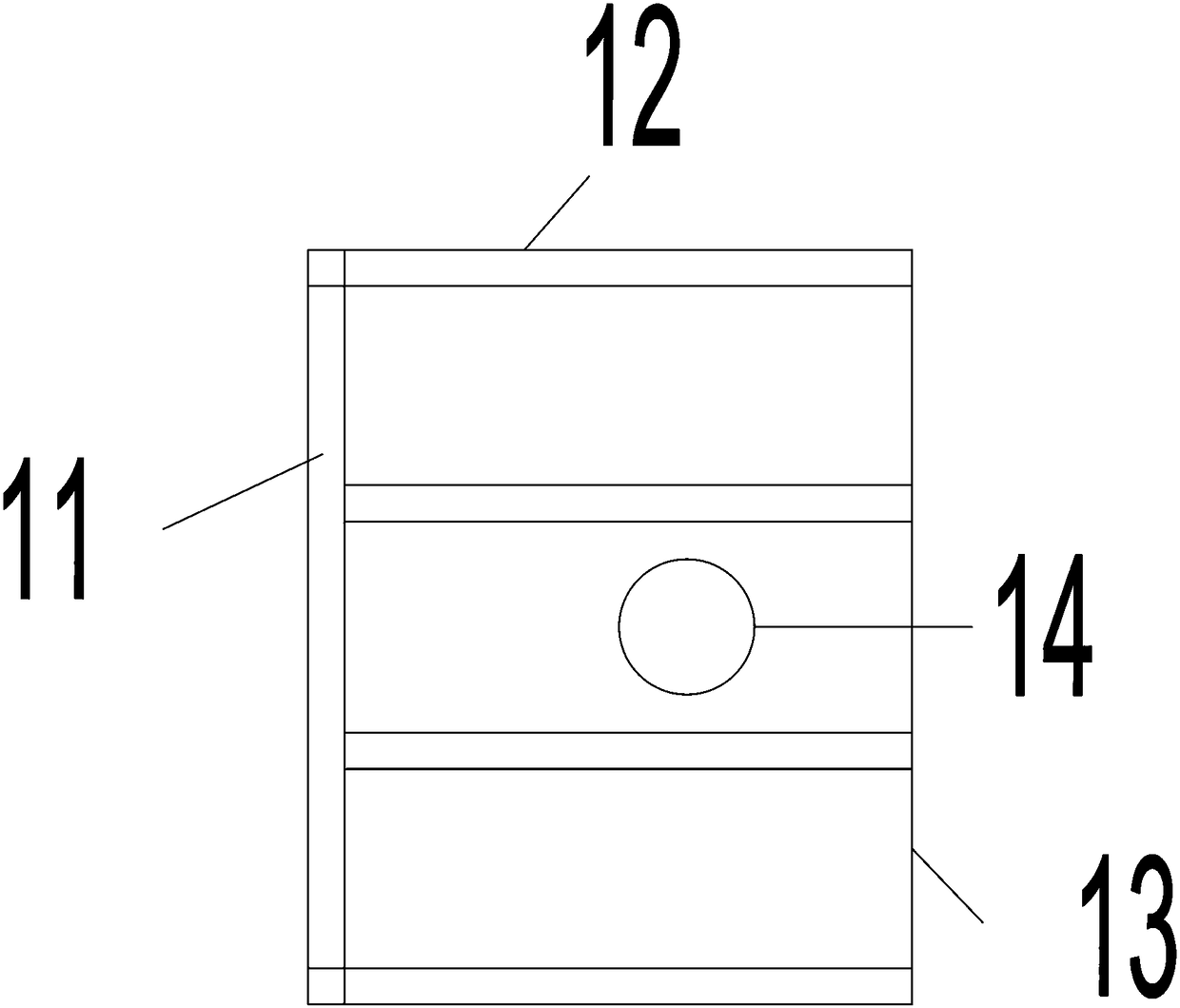 Clamping and hanging device for wing plate variable cross-section beam suspension