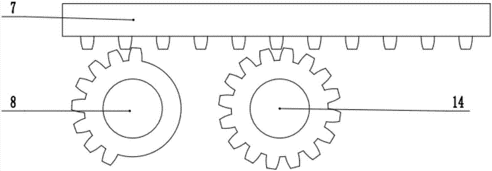 Moving type washing and disinfecting device for medical instruments