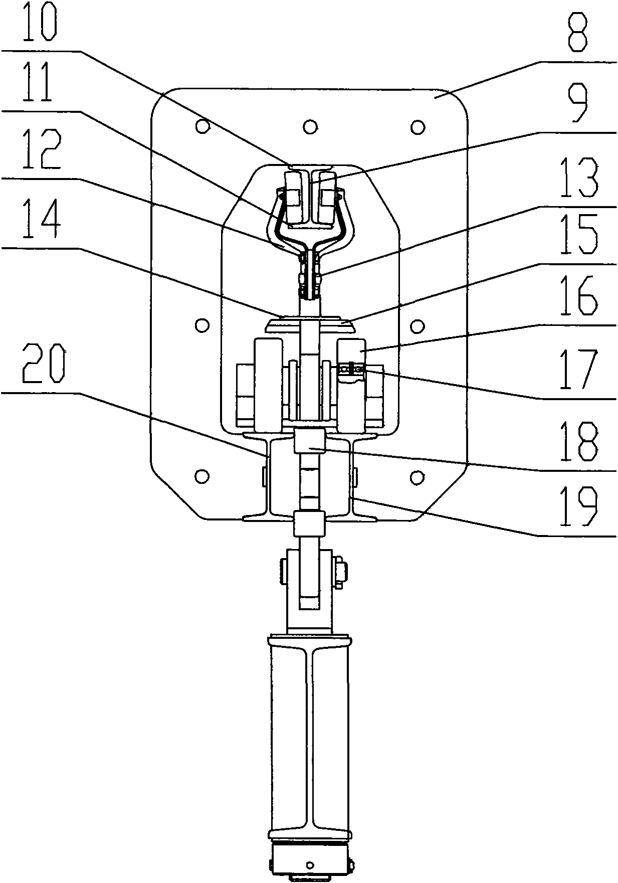 Heavy power and free overhead conveyer