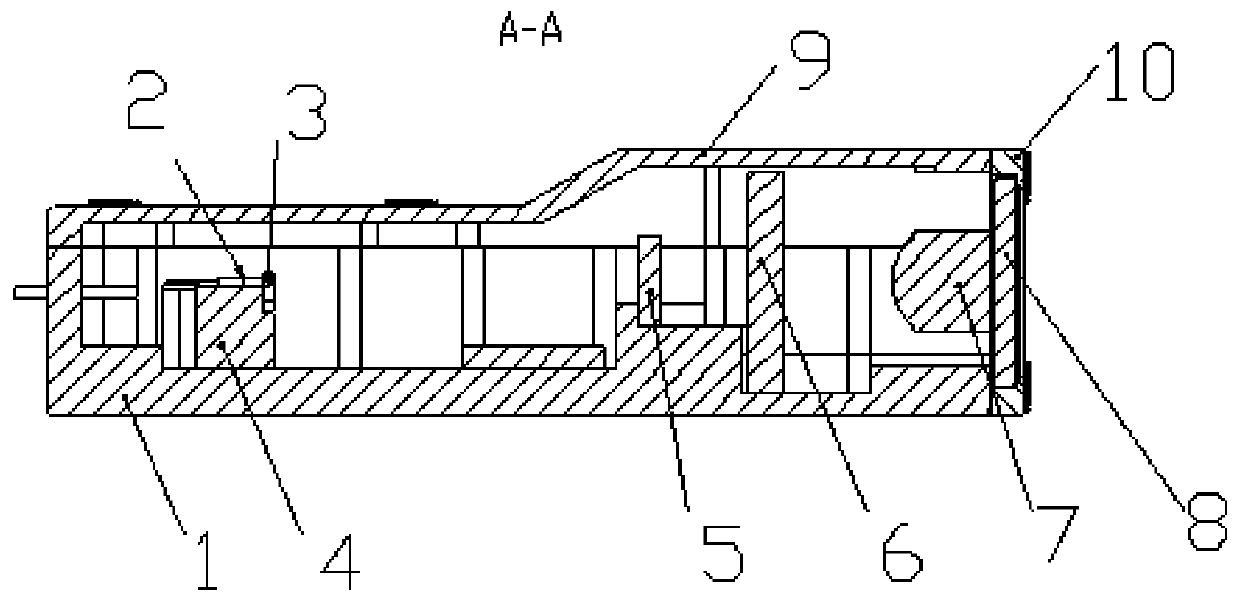 Linear light spot output system