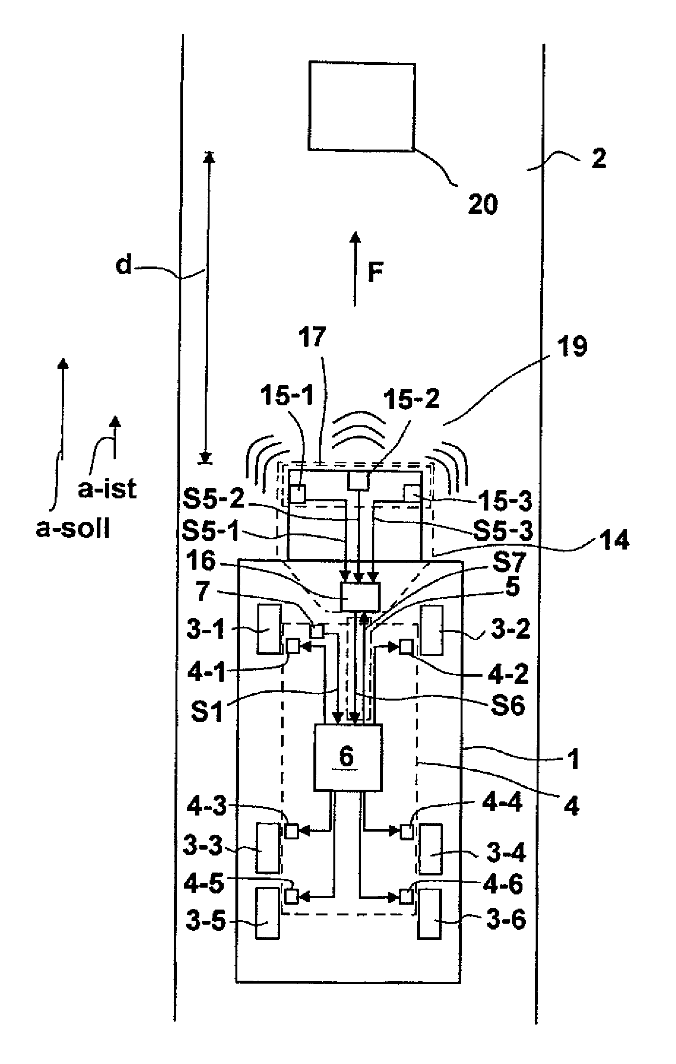 Driver assistance system and method for controlling a vehicle brake system