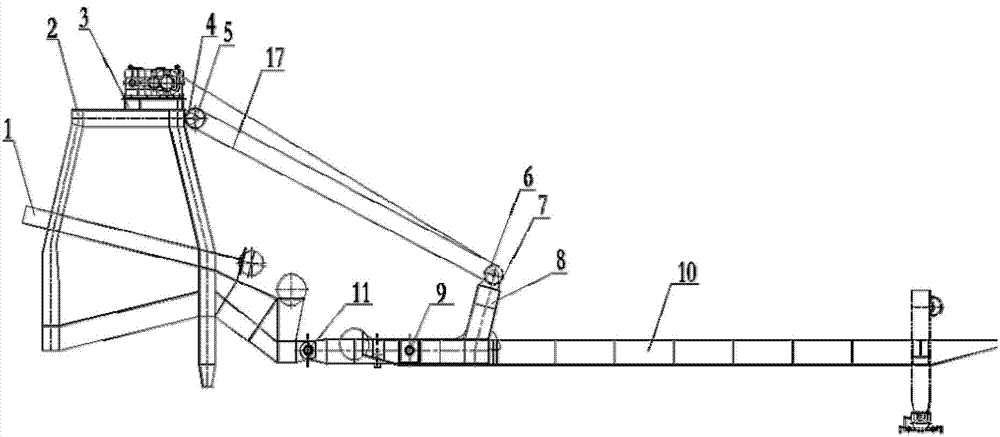 Two tripper cars of electric variable-amplitude type wheel-bucket stack-taking machine