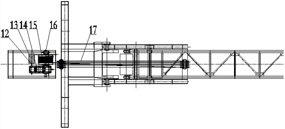 Two tripper cars of electric variable-amplitude type wheel-bucket stack-taking machine