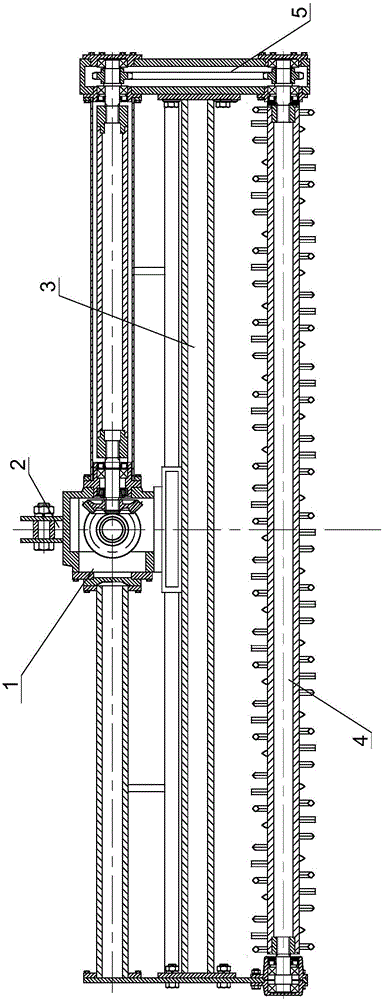 Multi-axis shallow ploughing and ditching device for stubble cleaning