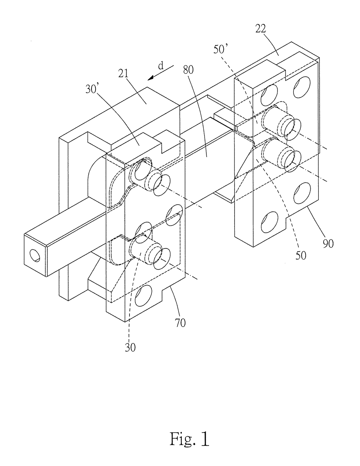 Mold Movement Control Mechanism And Mold Having The Same