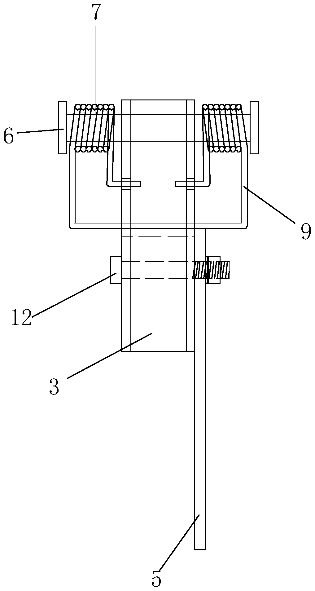 Suspension device and suspension warning board