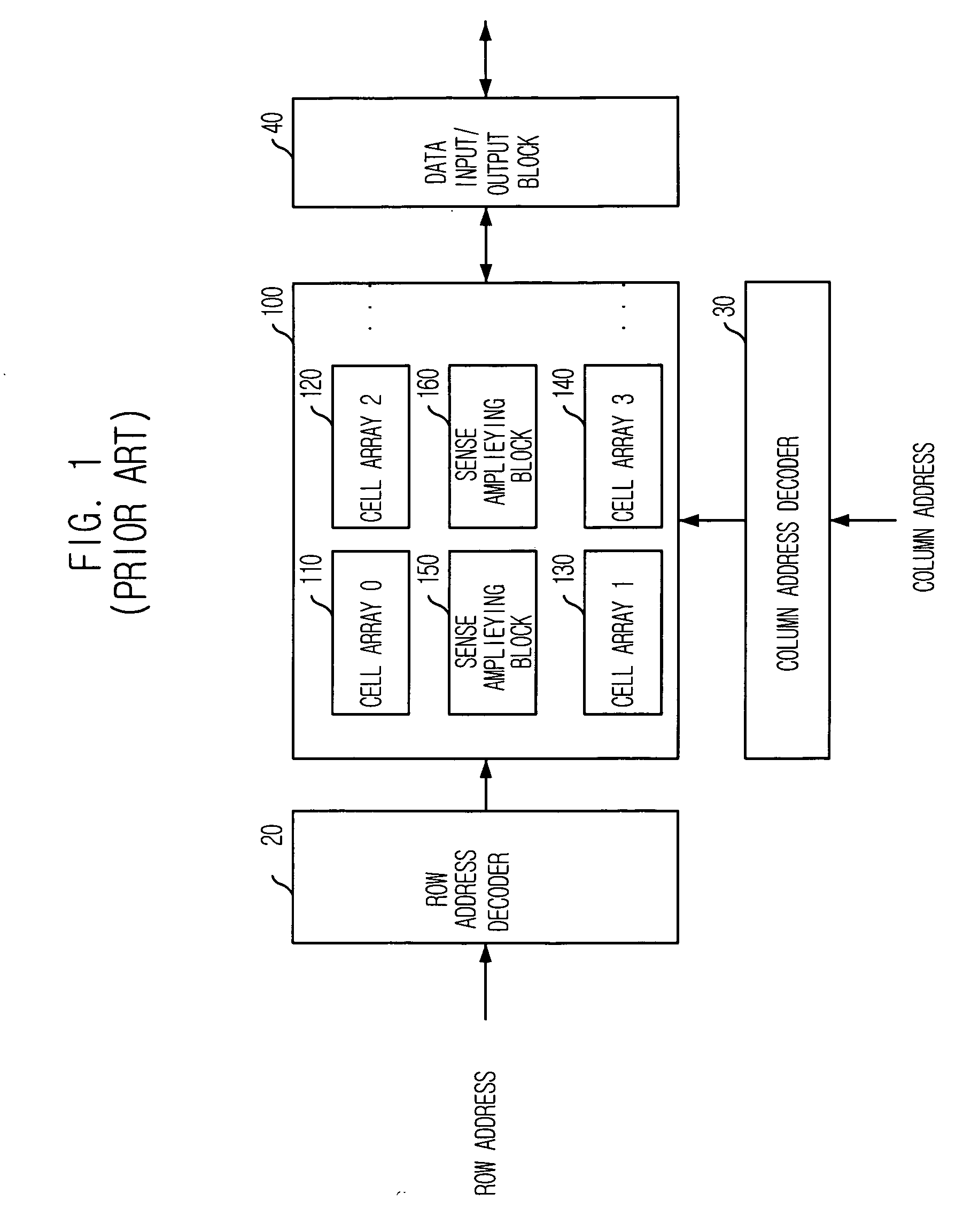 Semiconductor memory device for low power condition