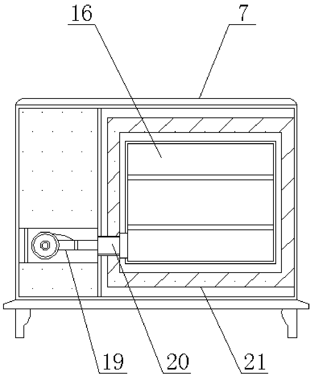 Drying device for weighing instrument detection and repair