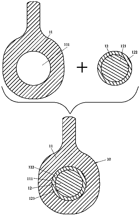 Ultra-light amorphous reinforced carbon fiber table tennis bat and preparation method thereof