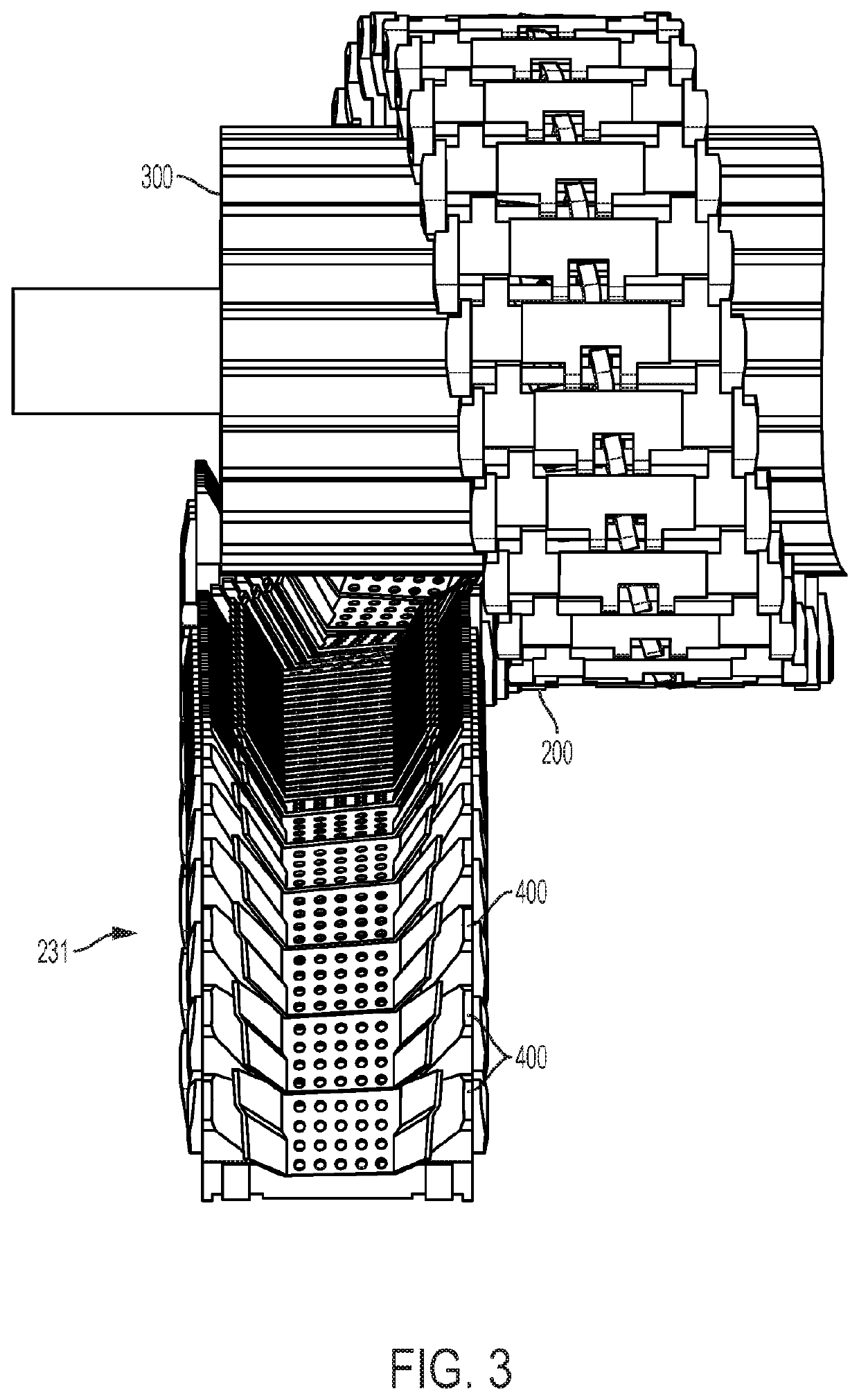 Centrifugal dewatering conveyor system