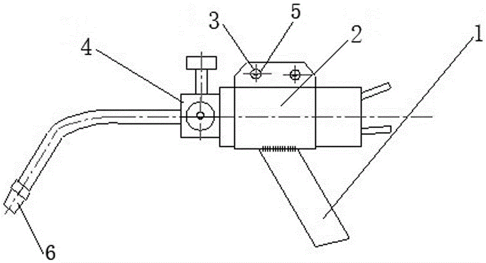 Handheld oxygen-acetylene welding torch