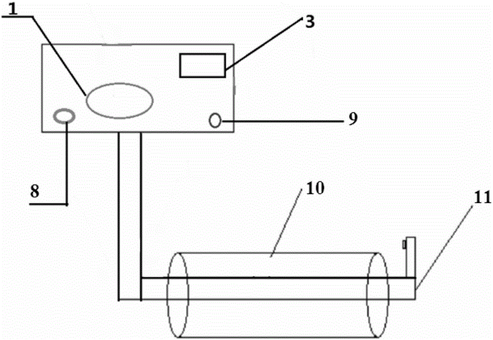 Roll paper balance display device