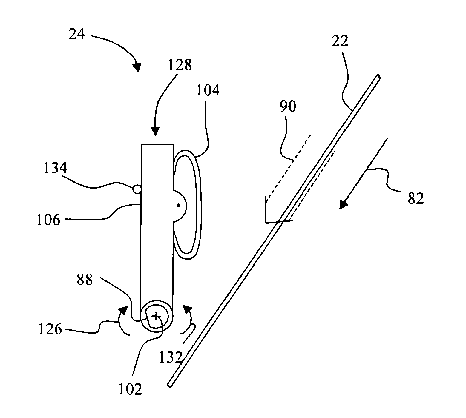 Imaging apparatus including a movable media sensor