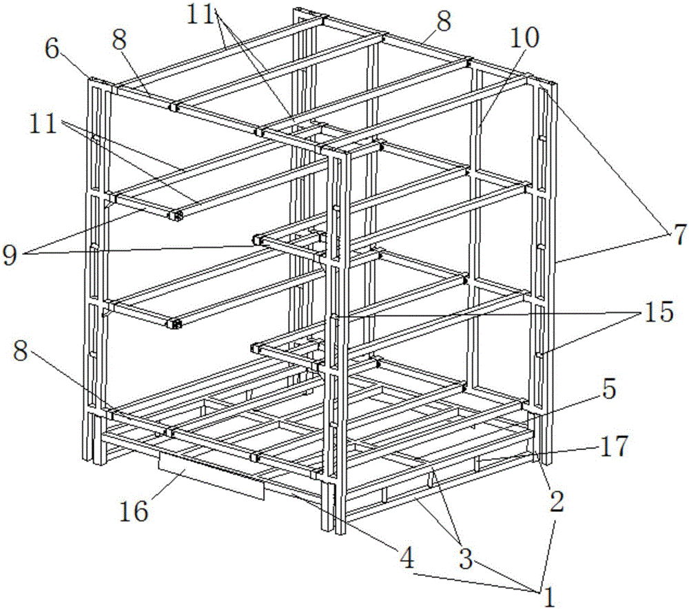 Detachable tool used for carrying new energy vehicle part and carrying method