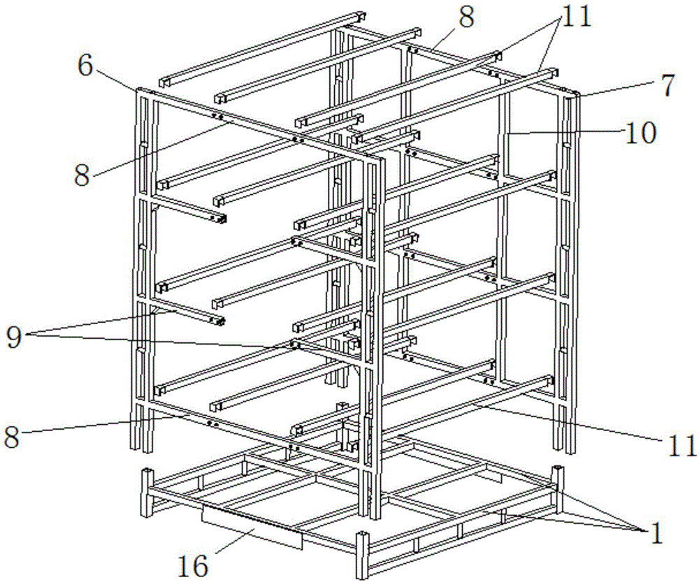 Detachable tool used for carrying new energy vehicle part and carrying method