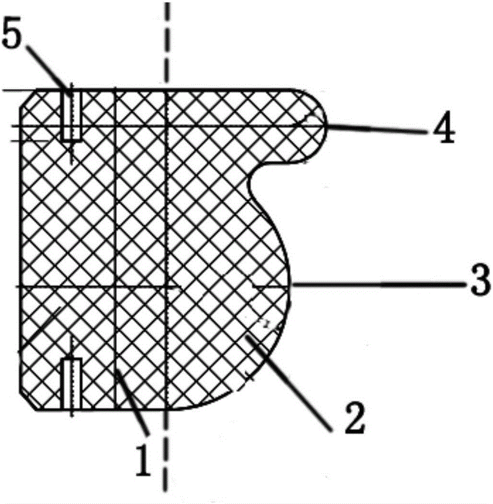 Large flap valve water gate rubber sealing part and preparation method thereof