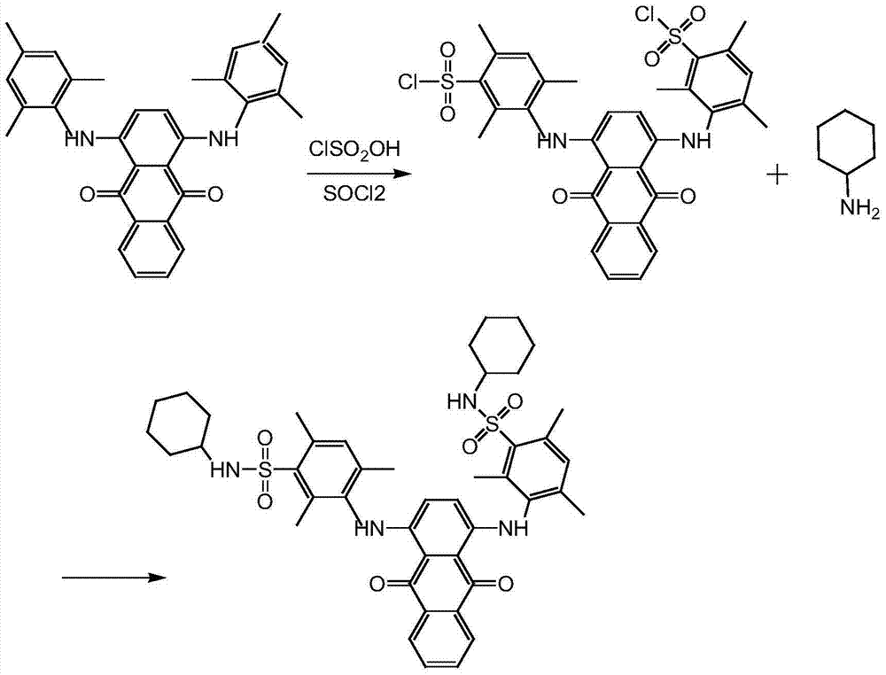 Preparation method of dye