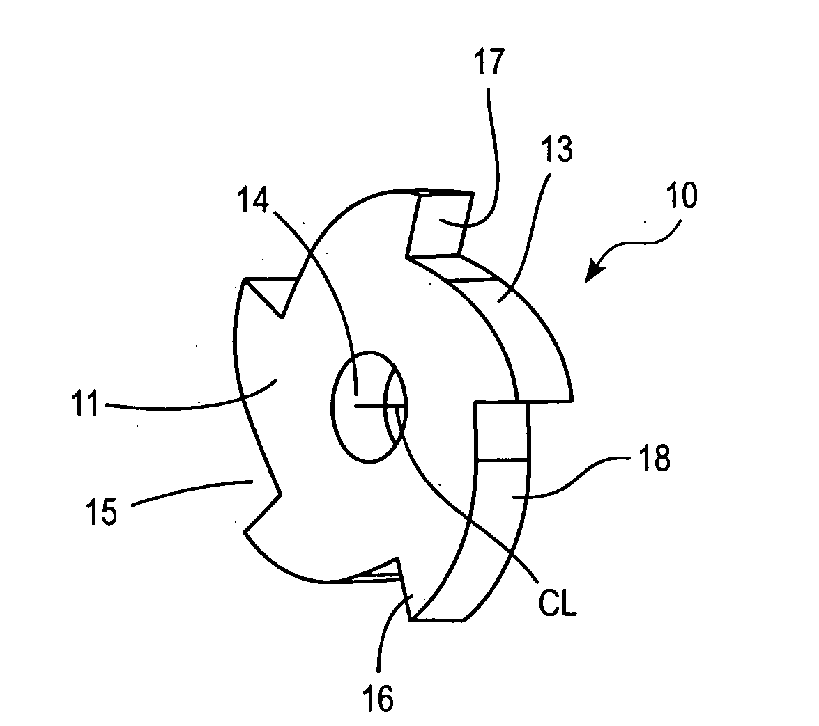 Milling insert and a milling insert tool for chip removing machining