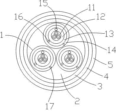 Aluminum conductor cable core drainage cable