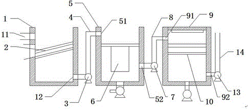 Industrial water recycling and reusing device