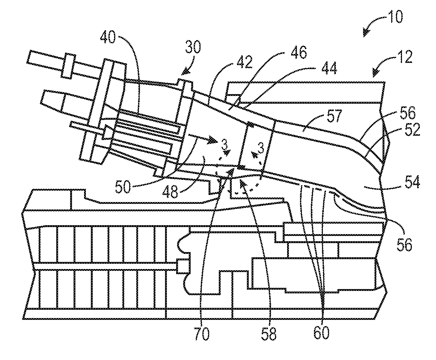 System for damping vibration in a gas turbine engine