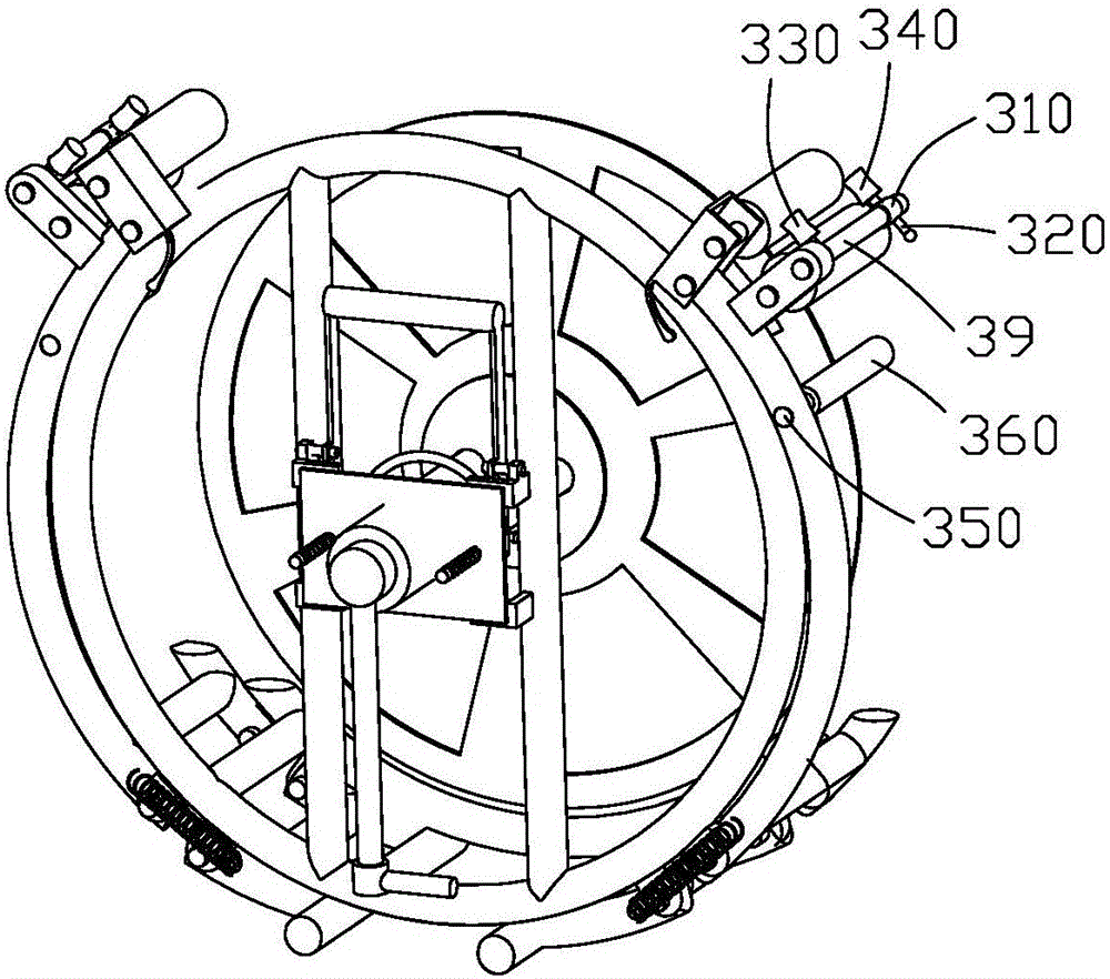 Portable fire hose winding machine