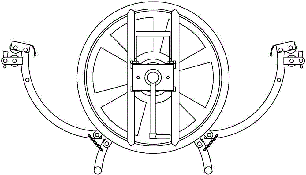 Portable fire hose winding machine