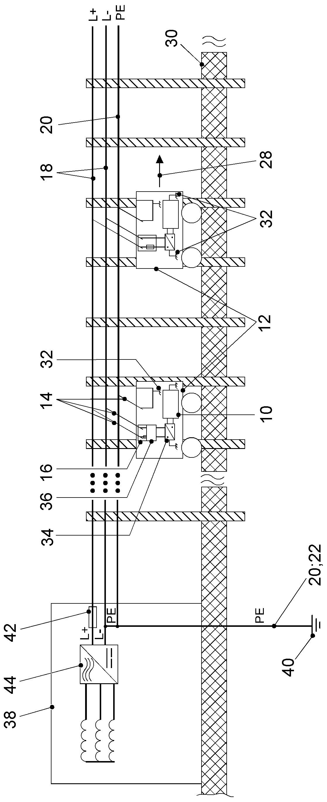 System for electric vehicle integrated with road