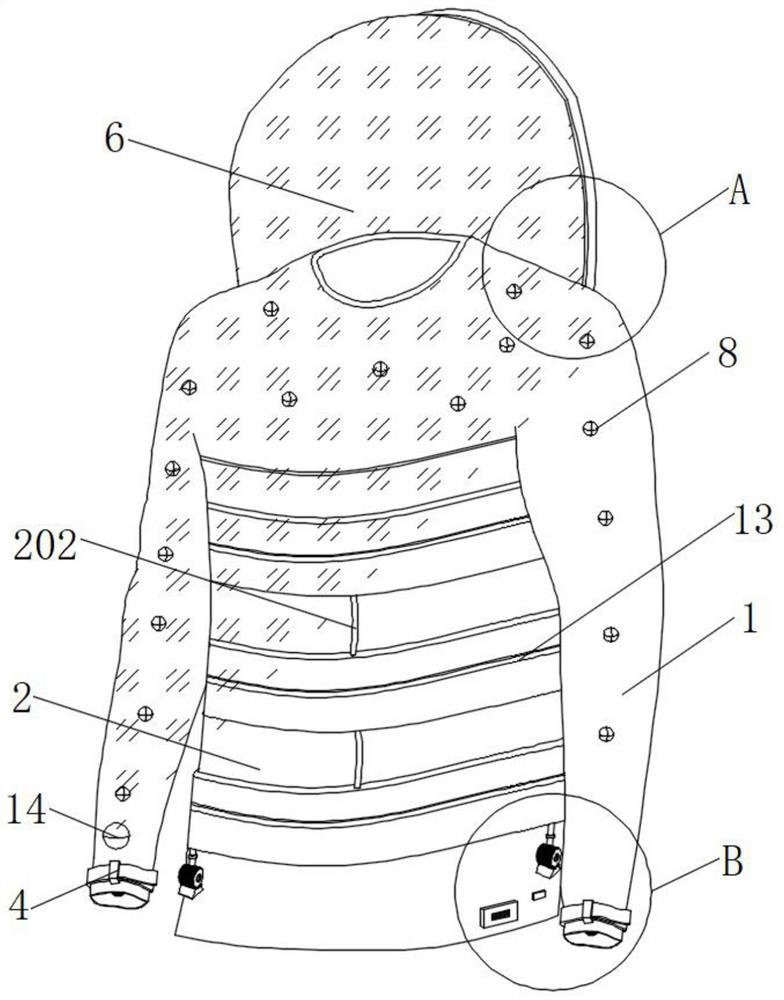 Wearable mobile communication device based on a LoRa dynamic multi-protocol SoC mode and communication method thereof