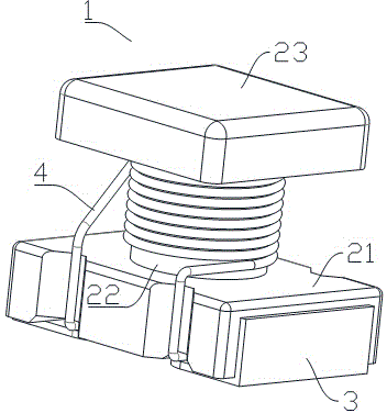 Patch type electromagnetic component