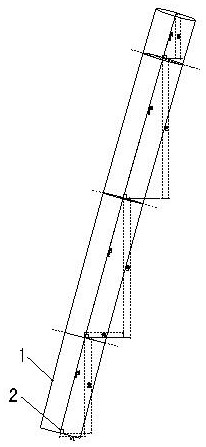 Large-diameter bent and twisted steel pipe column bracket positioning and assembling method