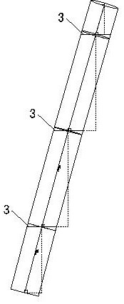 Large-diameter bent and twisted steel pipe column bracket positioning and assembling method