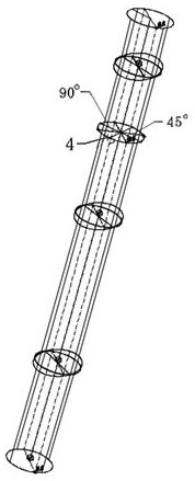 Large-diameter bent and twisted steel pipe column bracket positioning and assembling method