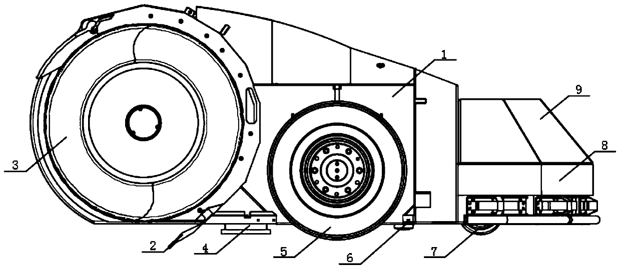 Ruminant animal feeding feed pushing robot and use method thereof