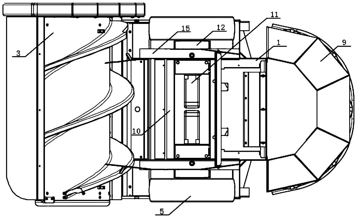 Ruminant animal feeding feed pushing robot and use method thereof