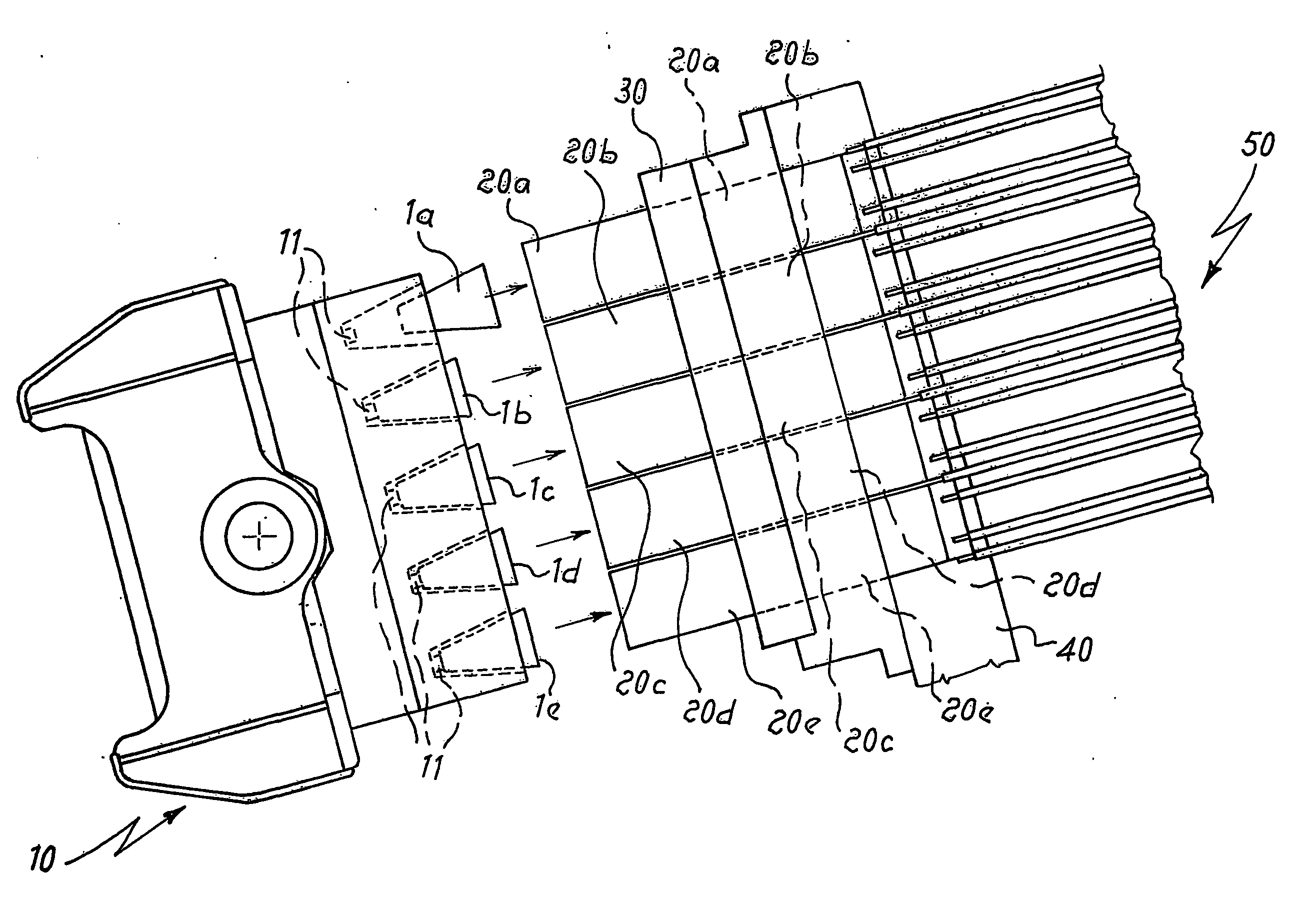 Method and device for transferring thermoformed articles