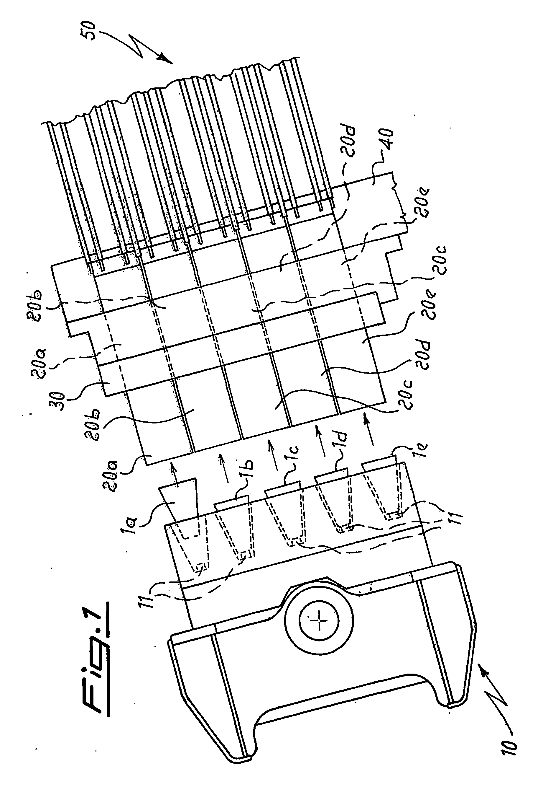 Method and device for transferring thermoformed articles