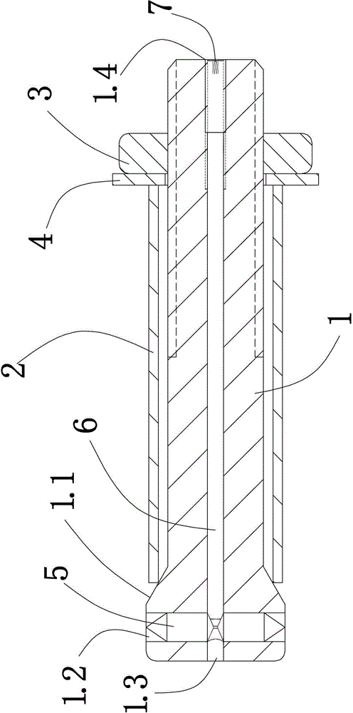 Anti-dropping expansion screw with easily-detachable nut