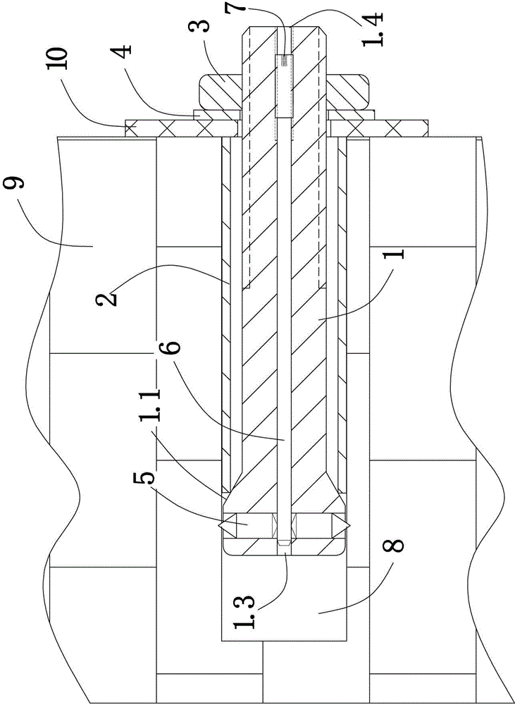 Anti-dropping expansion screw with easily-detachable nut