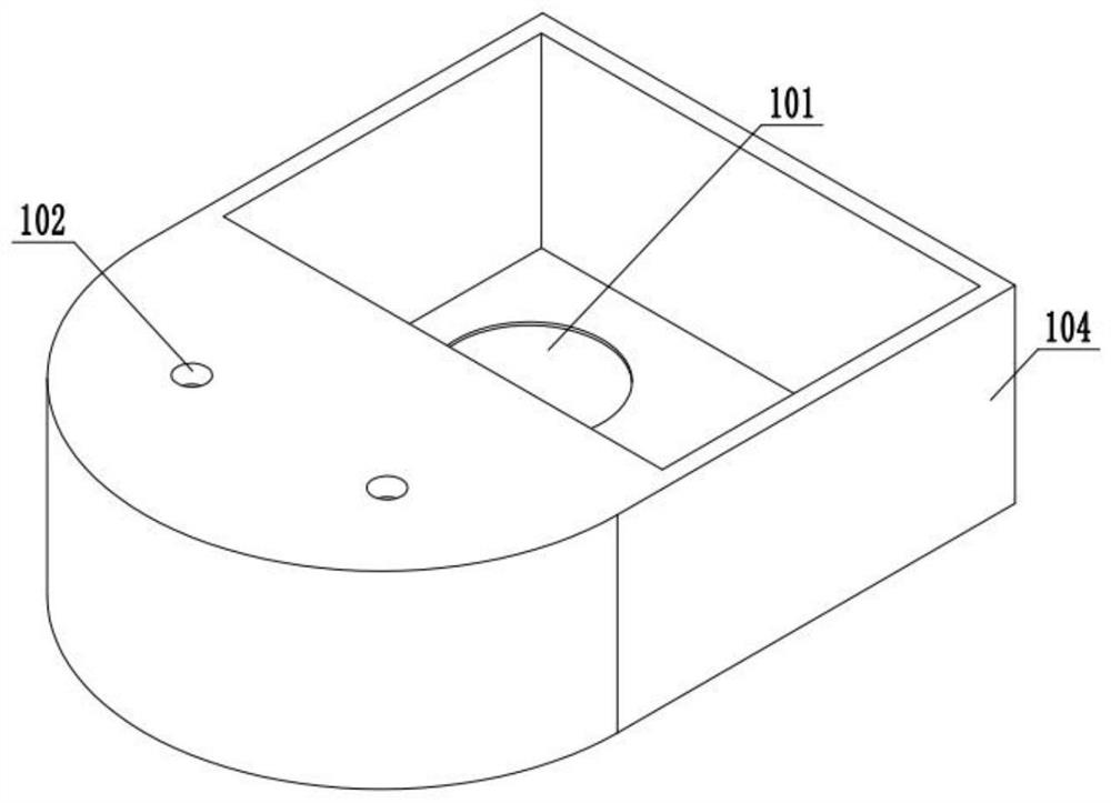 Ground cleaning and wiping treatment device for cleaning