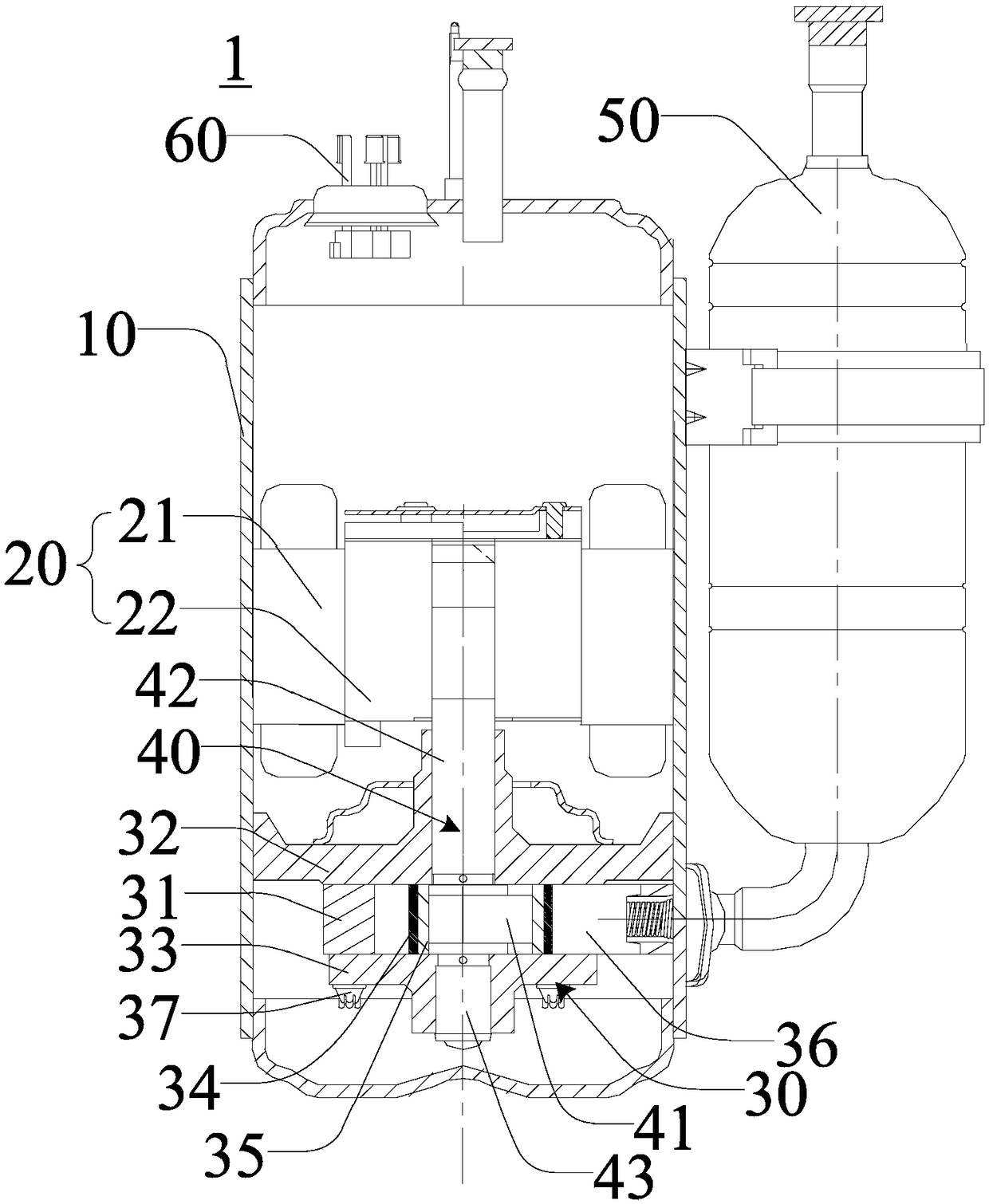 Compressor and air conditioning system