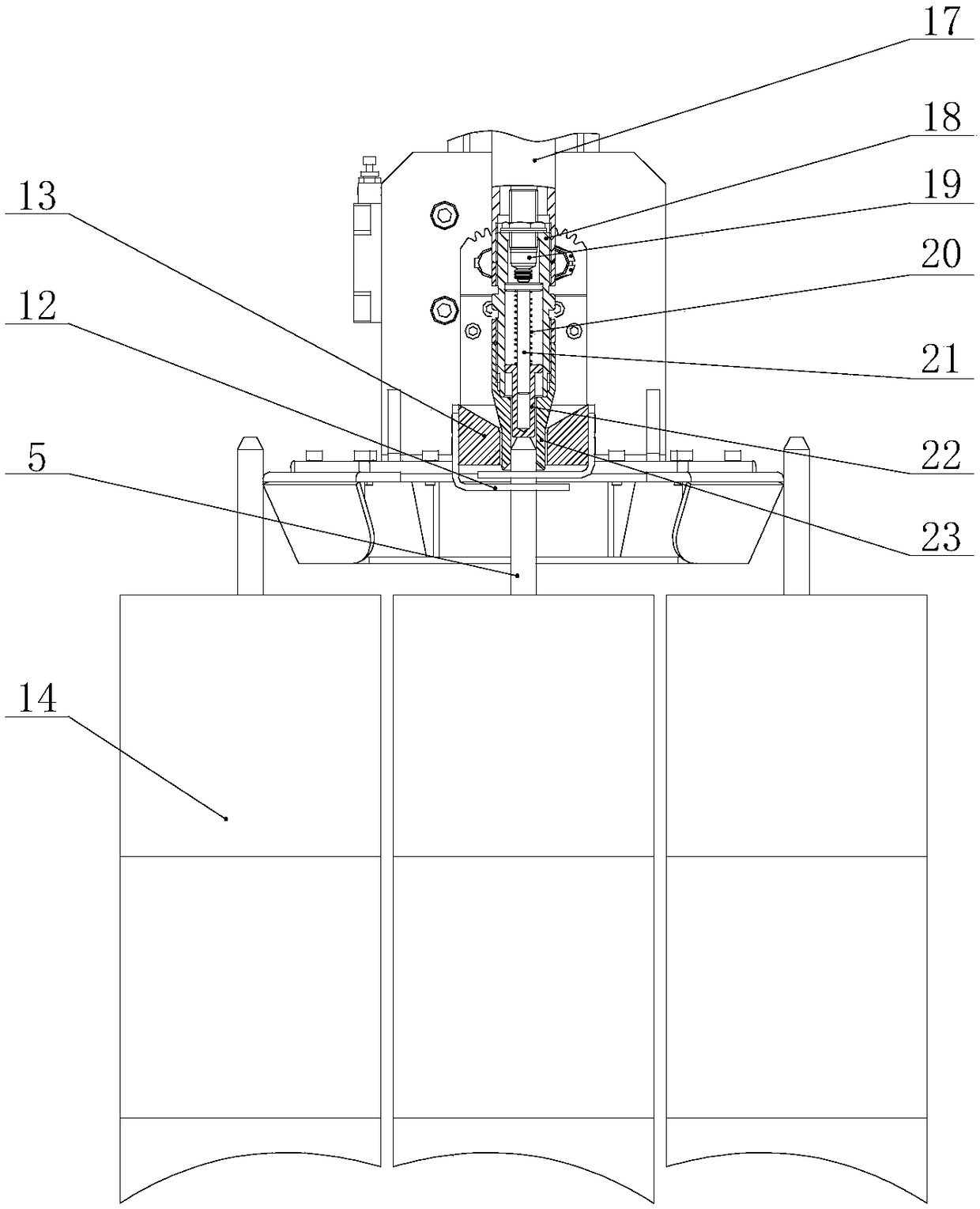 Yarn rod positioning device