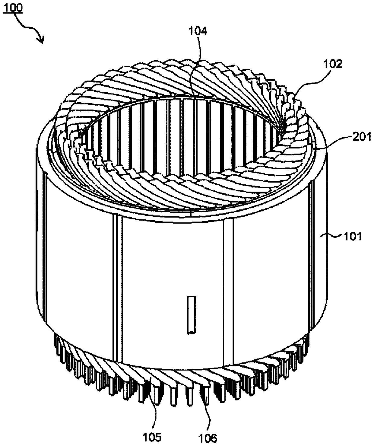 Stator for dynamo-electric machine