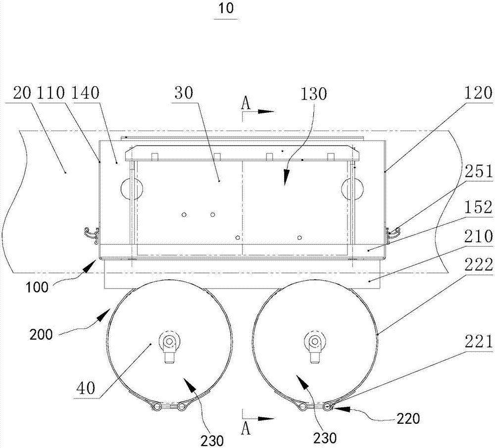 Integrated bracket for storage battery and air-storage cylinder, automobile chassis and automobile